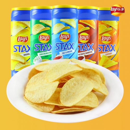 乐事（Lay's） 墨西哥进口乐事薯片原味奶酪烧烤网红追剧零食薄脆薯片膨化小吃 3种口味混搭*3罐